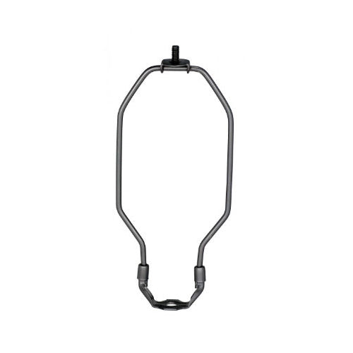 Satco 90-2082, Light Duty Harp, 8" Height, 1/8 IP Saddle, 1/4-27 Thread, Dark Antique Brass Finish, 25 Packs