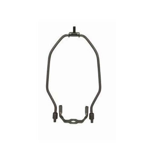 Satco 90-2089, Heavy Duty Harp, 8" Height, 1/8 IP Saddle,1/4-27 Thread, Dark Antique Brass Finish, 25 Packs