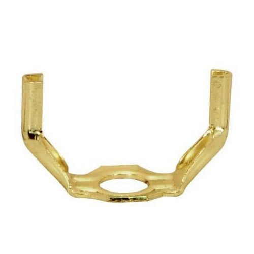 Satco 90-2093, 1/4 IP, Light Duty Saddle, Brass Plated, 100 Packs