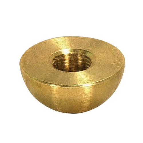 Satco 90-2100, Brass Half Ball, Unfinished, 1/8 Tap, 1-1/2" Diameter