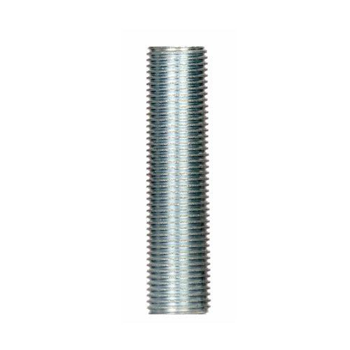 Satco 90-2111, 1/8 IP Steel Nipple, Zinc Plated, 1-5/8" Length, 3/8" Wide, 100 Packs