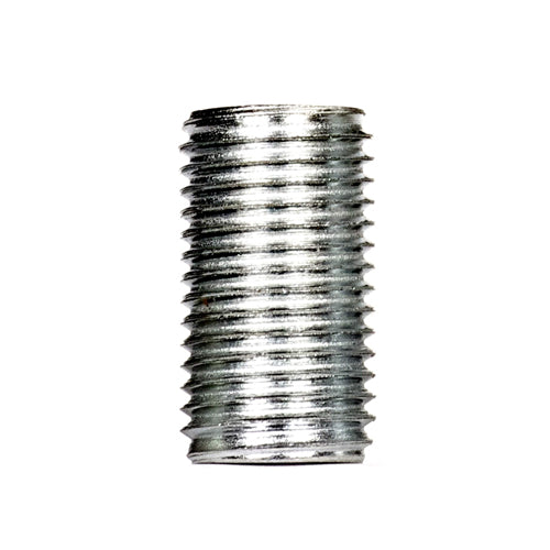 Satco 90-2112, 1/4 IP Steel Nipple, Zinc Plated, 7/8" Length, 1/2" Wide, 100 Packs