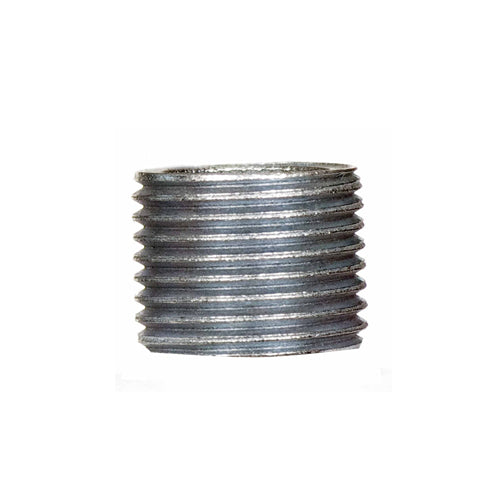 Satco 90-2128, 3/8 IP Steel Nipple, Zinc Plated, 1/2" Length, 5/8" Wide, 100 Packs