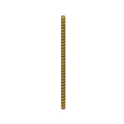 Satco 90-2138, 1/8 IP Solid Brass Nipple, Unfinished, 5-1/2" Length, 3/8" Wide, 10 Packs