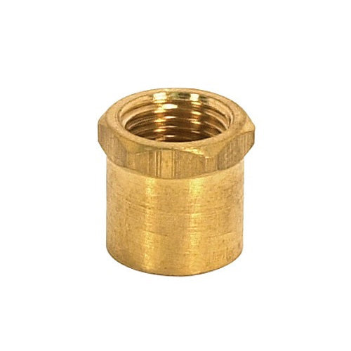 Satco 90-2154, Brass Coupling, Unfinished, 3/4" Long, Hexagon Head Coupling, 1/8 IP, 100 Packs