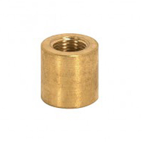 Satco 90-2157, Brass Coupling, Unfinished, 5/8" Long, 5/8" Diameter, 1/8 F x 1/4 F, 10 Packs
