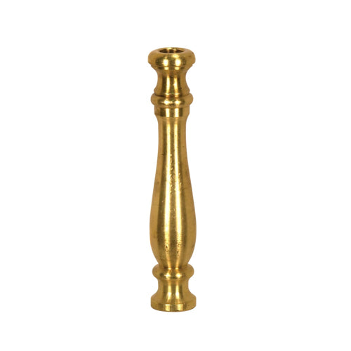 Satco 90-2170, Solid Brass Neck And Spindle, Unfinished, 3/4" x 4-1/8", 1/8 IP Tapped