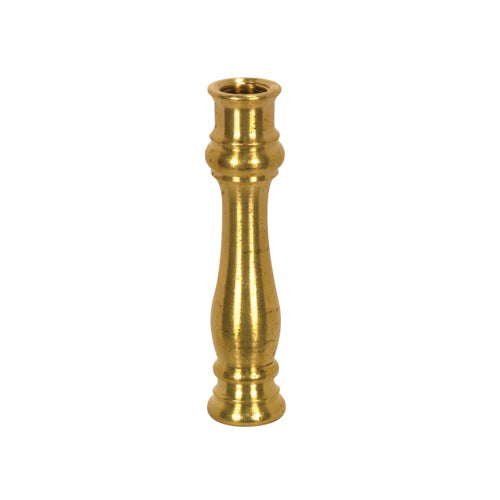 Satco 90-2171, Solid Brass Neck And Spindle, Unfinished, 5/8" x 2-11/16", 1/8 IP Tapped