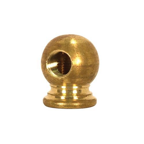 Satco 90-2176, Brass Ball Armback, Unfinished, 7/8" x 1-1/16", 1/4 IP x 1/8 IP