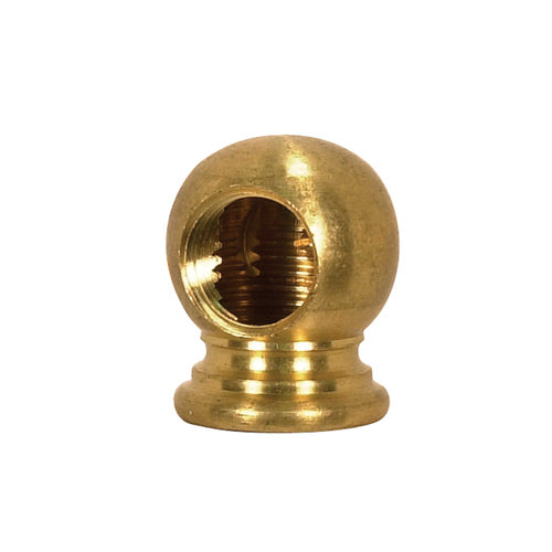 Satco 90-2177, Brass Ball Armback, Unfinished, 7/8" x 1-1/16", 1/4 IP x 1/4 IP