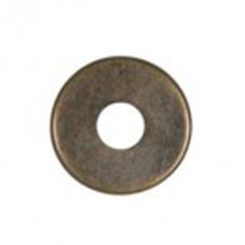 Satco 90-2182, Steel Check Ring, Curled Edge, 1/8 IP Slip, Antique Brass Finish, 1-1/4" Diameter, 10 Packs