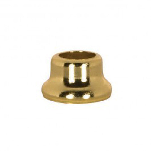 Satco 90-2192, Flanged Steel Neck, 1/2" Height, 7/8" Bottom, Brass Plated Finish, 10 Packs
