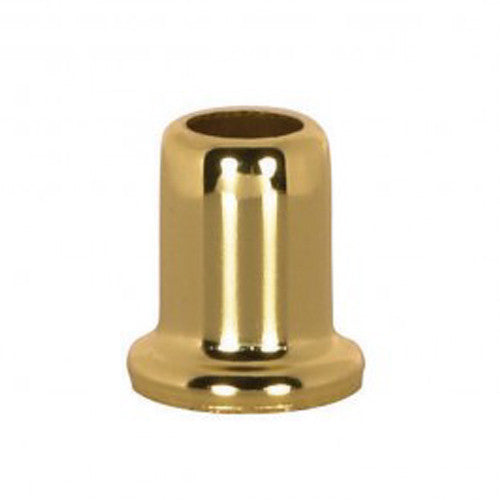 Satco 90-2193, Flanged Steel Neck, 1" Height, 7/8" Bottom, Brass Plated Finish, 10 Packs