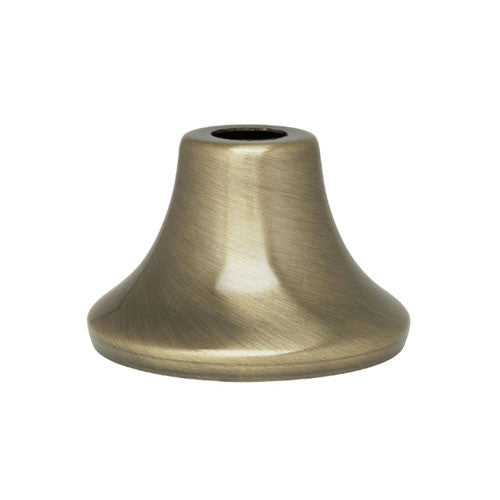 Satco 90-2199, Flanged Steel Neck, 7/16" Hole, 1" Height, 13/16" Top, 1-3/8" Bottom Seats, Antique Brass Finish, 10 Packs