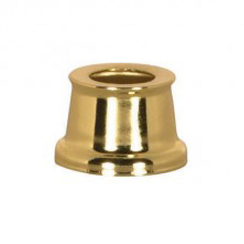 Satco 90-2232, Flanged Steel Necks, 9/16" Hole, 9/16" Height, 11/16" Top, 7/8" Bottom, Brass Plated Finish, 10 Packs