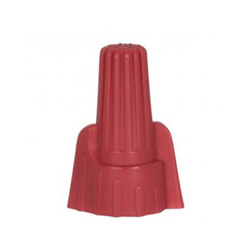 Satco 90-2239, Wire Connector With Spring Inserts, For 105°C Supply Wire, 600 Volt, 5 #16 Max, Red Finish, 100 Packs