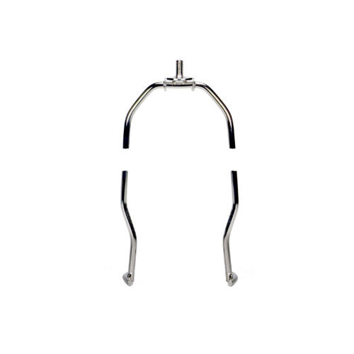 Satco 90-2251, Heavy Duty Harp, 8" Height, 1/4-27 Thread, Polished Nickel Finish, 10 Packs