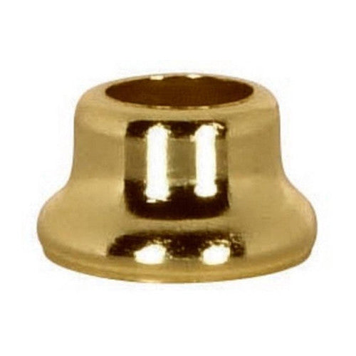 Satco 90-2271, Flanged Steel Neck, 1/2" Height, 7/8" Bottom, Antique Brass Finish, 10 Packs
