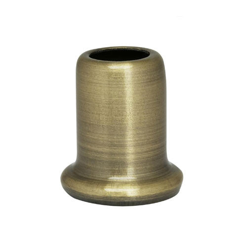 Satco 90-2272, Flanged Steel Neck, 1" Height, 7/8" Bottom, Antique Brass Finish, 10 Packs
