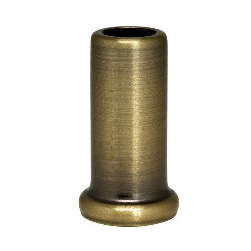 Satco 90-2273, Flanged Steel Neck, 1-1/2" Height, 7/8" Bottom, Antique Brass Finish, 10 Packs