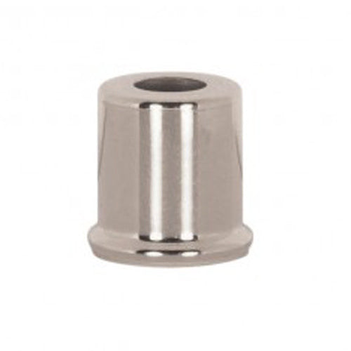 Satco 90-2278, Steel Spacer, 7/16" Hole, 1" Height, 7/8" Diameter, 1" Base Diameter, Nickel Plated Finish , 10 Packs