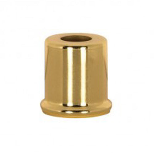Satco 90-2279, Steel Spacer, 7/16" Hole, 1" Height, 7/8" Diameter, 1" Base Diameter, Antique Brass Finish , 10 Packs