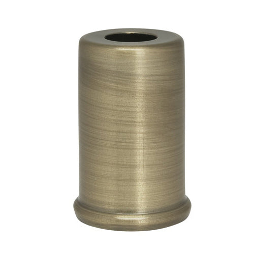 Satco 90-2283, Steel Spacer, 7/16" Hole, 1-1/2" Height, 7/8" Diameter, 1" Base Diameter, Antique Brass Finish, 10 Packs