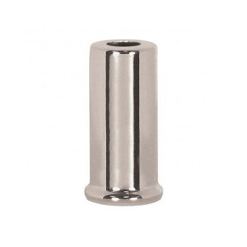 Satco 90-2286, Steel Spacer, 7/16" Hole, 2" Height, 7/8" Diameter, 1" Base Diameter, Nickel Plated Finish , 10 Packs
