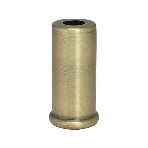 Satco 90-2287, Steel Spacer, 7/16" Hole, 2" Height, 7/8" Diameter, 1" Base Diameter, Antique Brass Finish , 10 Packs