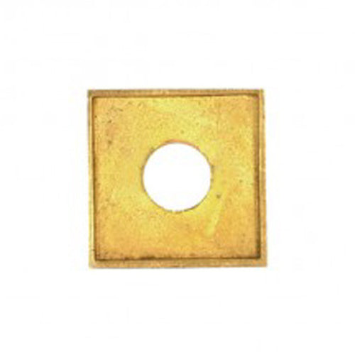 Satco 90-2319, Solid Brass Square Check Ring, 1/8 IP Slip, 1" Diameter, Polished Finish