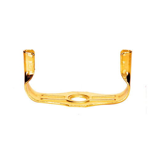 Satco 90-2338, 1/8 IP, Wide Light Duty Saddle For CFL, Brass Plated, 10 Packs