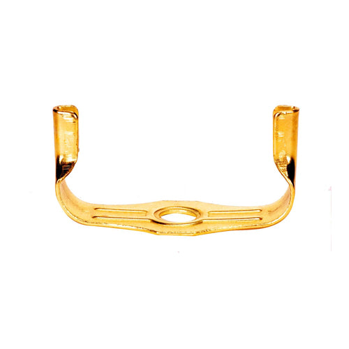 Satco 90-2340, 1/8 IP, Wide Heavy Duty Saddle For CFL, Brass Plated, 10 Packs