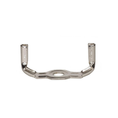 Satco 90-2341, 1/8 IP, Wide Heavy Duty Saddle For CFL, Nickel Plated, 10 Packs