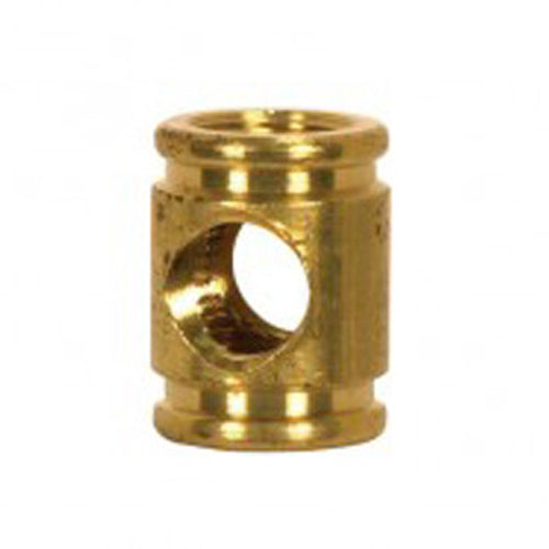 Satco 90-2373, Brass Armback, Unfinished, 5/8" x 13/16", 1/8 IP x 1/8 IP x1/8 IP x 1/8 IP With 4 Holes