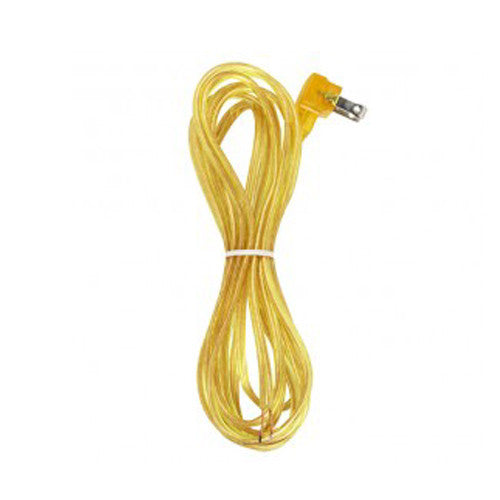 Satco 90-2390, 12 Foot 18/2 SPT-2 105°C Flat Plug Cord Set, Molded Plug, Tinned Tips 3/4" Strip With 2" Slit, 72" Hank, White Finish