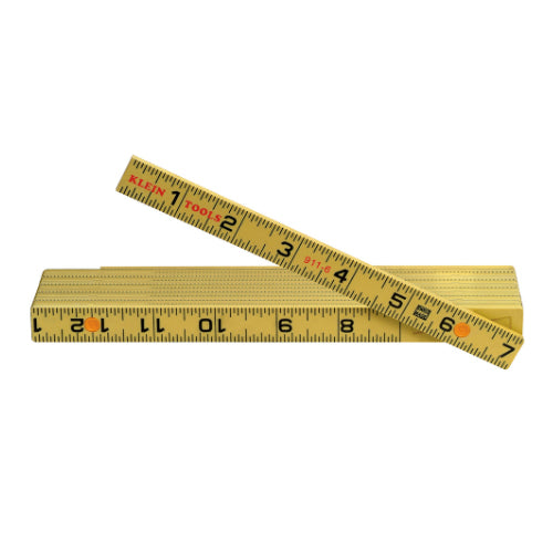 Klein Tools 911-6, Fiberglass Folding Ruler, Outside Reading