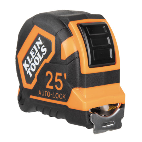 Klein Tools 9125AL, Tape Measure, 25-Foot Single-Hook Auto-Lock