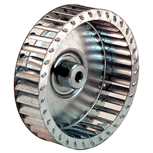 Rotom 66-1-5266, Single Inlet Centrifugal Blower Wheel, 9-1/8'' Diameter, 4-1/4'' Width, CW Rotation, 1/2'' Bore, 1500 Max RPM