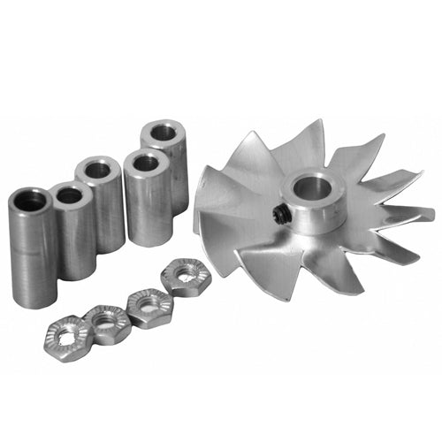 Rotom 92-FMK, Flue Exhaust Motor Cooling Blade Kit, CW Rotation, 1-3/4" Diameter, 5/16'' Hub I.D. with 1/4''