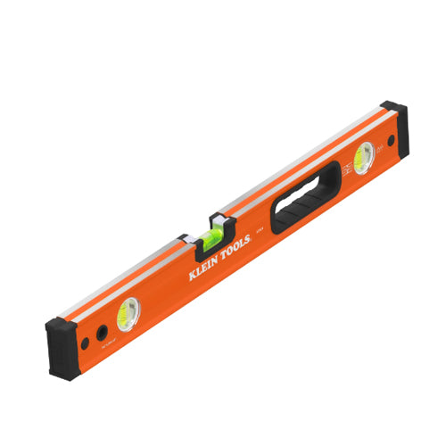 Klein Tools 93524, Box Beam Level, 3 Vial, 24-Inch