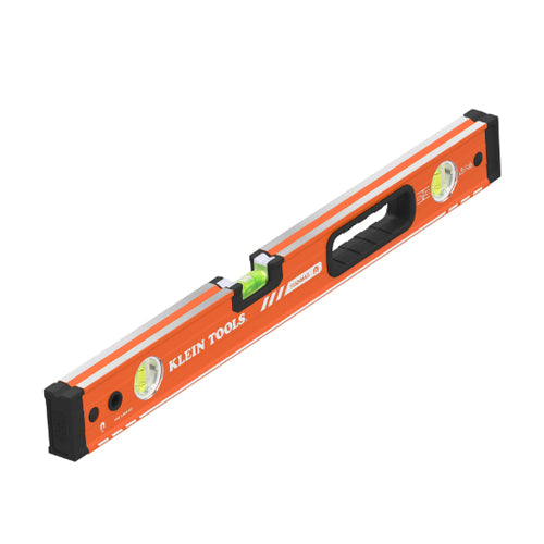 Klein Tools 93524MAG, Magnetic Box Beam Level, 3 Vial, 24-Inch