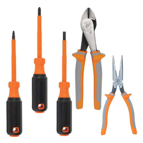 Klein Tools 9419R, 1000V Insulated Tool Set, 5-Piece