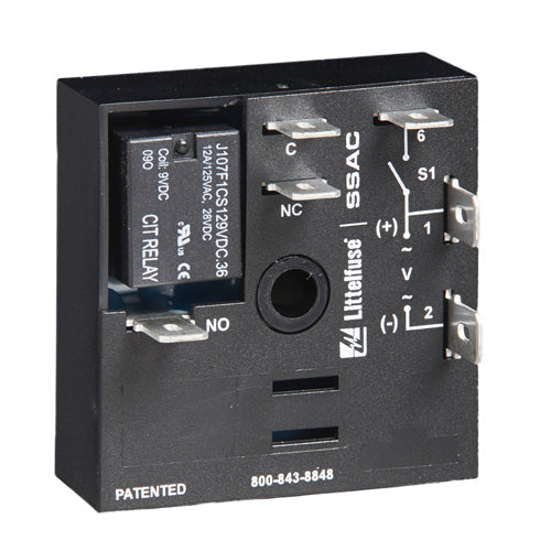 Littelfuse KRDB124, KRDB Series, 12VDC, Off-Delay Time Delay Relay SPDT (1 Form C) 1 Min ~ 100 Min Delay 10A @ 125VAC Chassis Mount