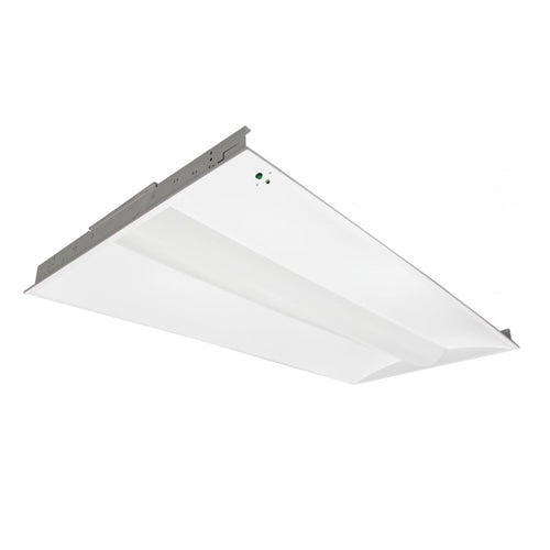 Satco 65-452, 2x4 Foot LED Emergency Troffer Fixture, 40W, 4000K Cool White, 100-277V, 5000 Lumens