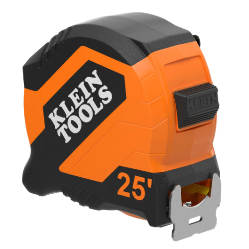 Klein Tools 9525, Tape Measure, 25-Foot Compact, Double-Hook