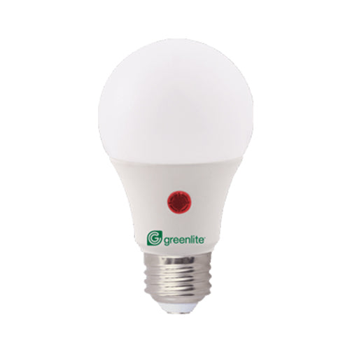 Greenlite 98625, 9W/LED/OMNI/DD, 9W A19 Dusk To Dawn Sensor 60W Equivalent, 3000K Bright White, 800 Lumens, Medium E26 Base, Non-dimmable, 12 Packs