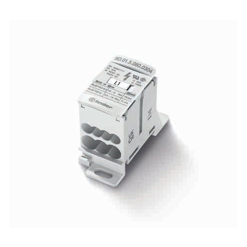 Finder 9D.01.5.080.0304, Panel Mount Barrier Terminal Block, 80A, 1.5KV, 3 Input Wire, 4 Output Wire, 7 Connections