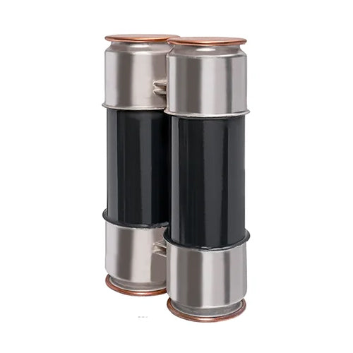 Mersen 9F60GCB200, Medium Voltage E-Rated Power Distribution fuse, 2750VAC, 200A, Ferrule Type, 2 Barrels, 7" (178 mm) Clip Centers