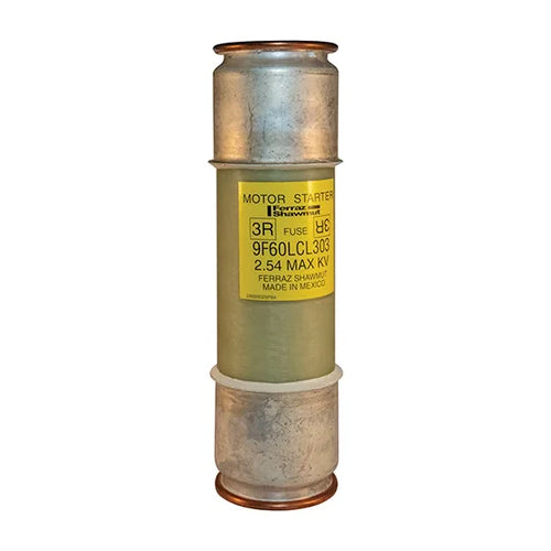 Mersen 9F60LCL303, Back-Up R-Rated Medium Voltage Fuse, Ferrule Mount, Motor Protection, 2400VAC, 3R, 1 Barrel