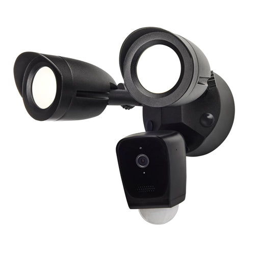 Satco 65-901, Bullet Outdoor SMART Security Camera, 120-277V, 20W, 3000K Warm White , 1900 Lumens, Black Finish